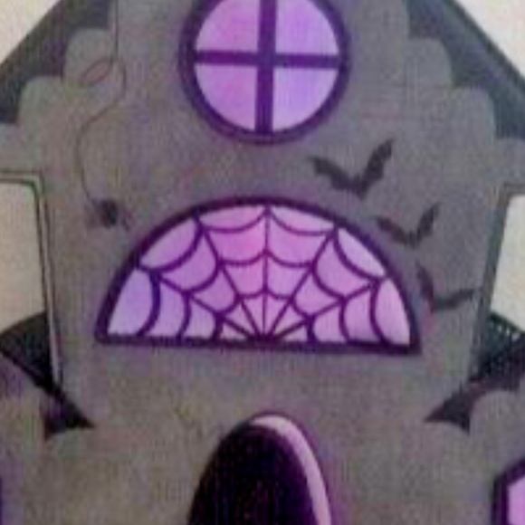 Black Haunted House Crossbody Bag Welcoming Haunts Halloween  New - Picture 3 of 4